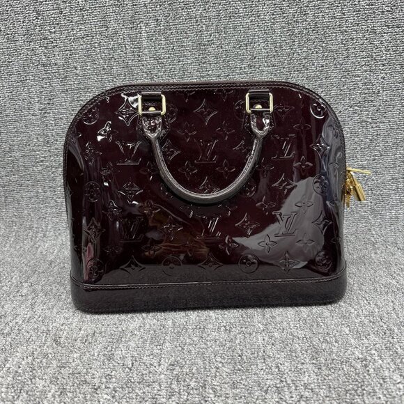 Louis Vuitton Alma PM Burgundy Patent Leather Tote fbcco585-101825 - Picture 3 of 15
